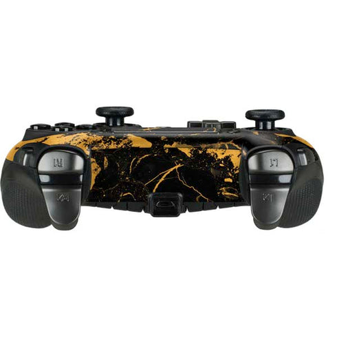Black and Gold Scattered Marble PlayStation Scuf Vantage 2 Controller Skin